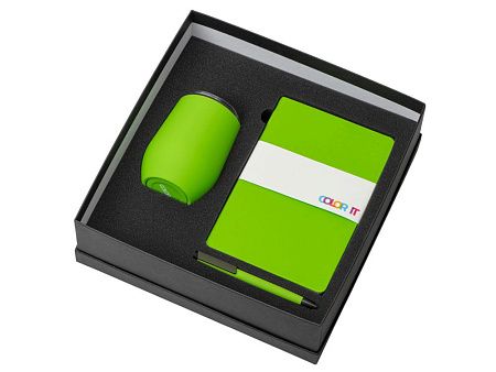 Подарочный набор «COLOR IT» c блокнотом, ручкой и термокружкой