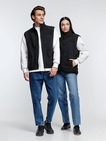 Жилет унисекс Fury BW, темно-серый (графит), размер L