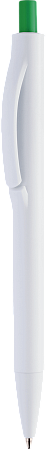 Ручка IGLA COLOR Белая с зеленой кнопкой 1033.02