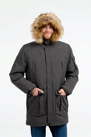 Парка мужская Explorer, серый меланж, размер XL