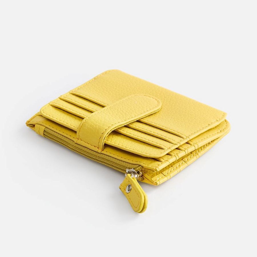Картхолдер на молнии Unison, желтый