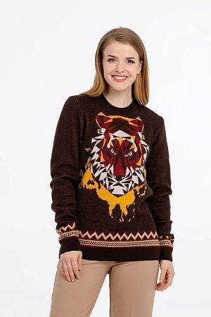 Джемпер Totem Tiger, коричневый, размер L