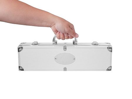 Набор для барбекю в кейсе: лопатка, щипцы, вилка «Salvy»