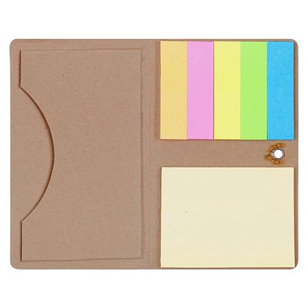 Футляр для визитки Eco Holder со стикерами, крафт