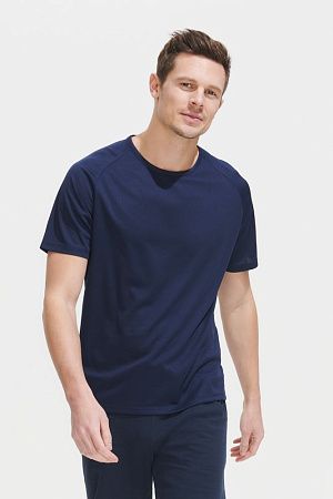 Футболка унисекс Sporty 140, темно-синяя, размер 3XL