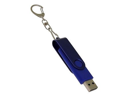 USB 2.0- флешка на 8 Гб с поворотным механизмом и дополнительным разъемом Type-C
