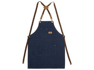 Джинсовый фартук с карманами «Fry», цвет: синий