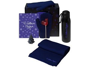 Подарочный набор «Re:Air» с варежками, шарфом и термосом