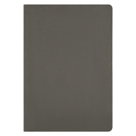 Ежедневник Latte soft touch недатированный, серый/красный