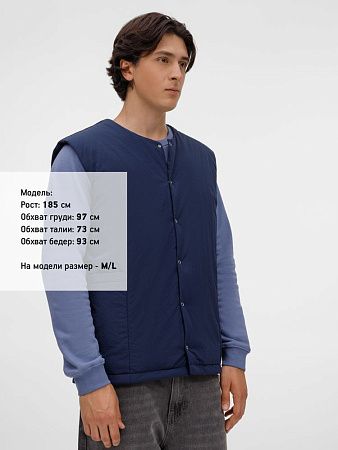 Жилет унисекс Veter, темно-синий, размер 3XL/4XL