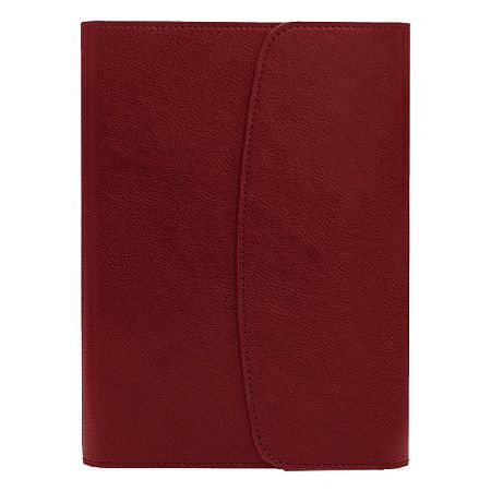 Ежедневник в суперобложке Country Bergamo Synergy A5+, бордовый, недатированный, в твердой обложке. Красный срез