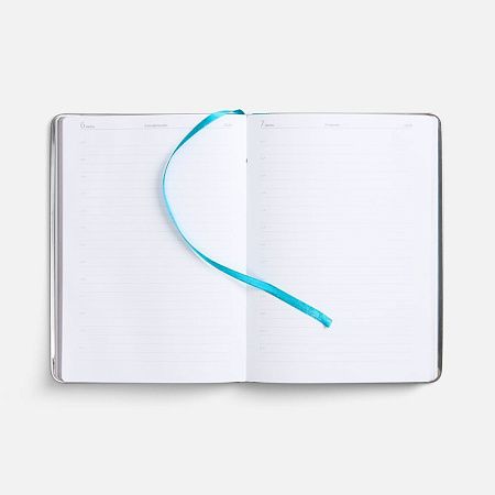 Ежедневник Metal Frame на заказ, датированный, бирюзовый