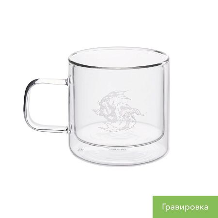 Кружка стеклянная с двойными стенками Луна (Luna)