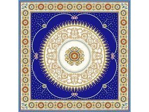 Платок «Павловск. Севрский фарфор», цвет: синий, многоцветный