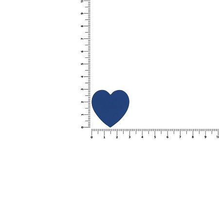 Джибитс из ПВХ «Сердце», синий