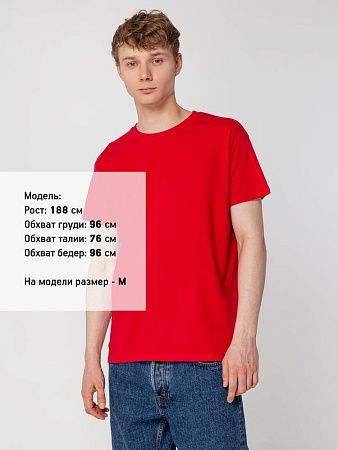 Футболка унисекс Regent 150, красная, размер 4XL