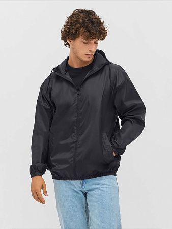 Ветровка унисекс Shield, черная, размер XS