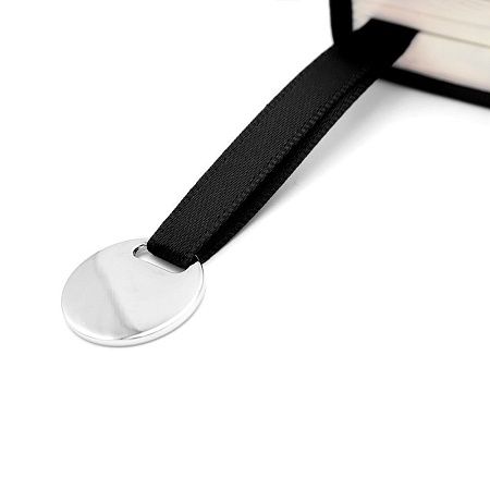 Блокнот A5 Officer в мягком переплёте с металлической биркой, красный