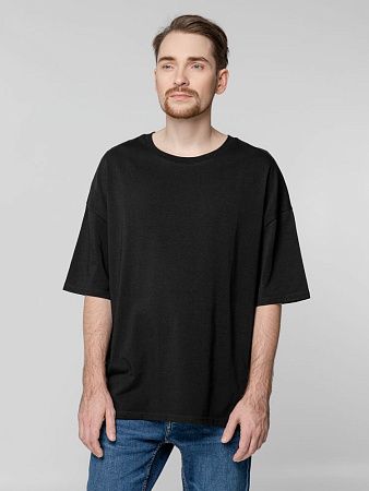 Футболка унисекс оверсайз Crosstown, черная, размер S