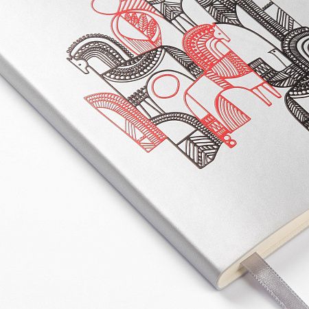 Ежедневник Spark mini A6 недатированный, серебряный