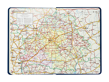 Ежедневник City Buffalo А5, темно-синий, недатированный, в твердой обложке с поролоном