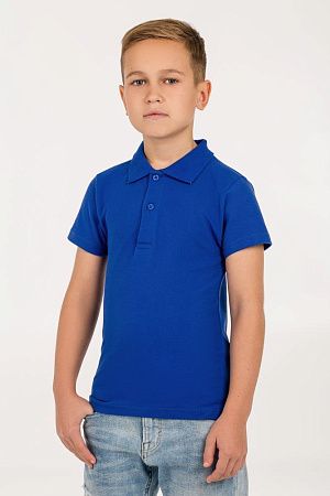 Рубашка поло детская Virma Kids, ярко-синяя, размер 10 лет (130-140 см)