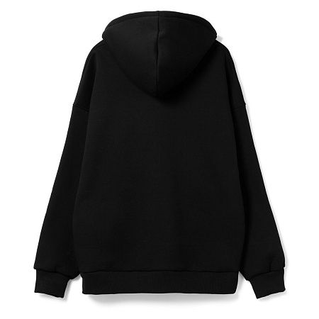 Худи оверсайз унисекс Go Easy, черное, размер S