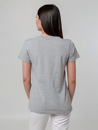 Футболка женская T-bolka Stretch Lady, серый меланж, размер XL v2