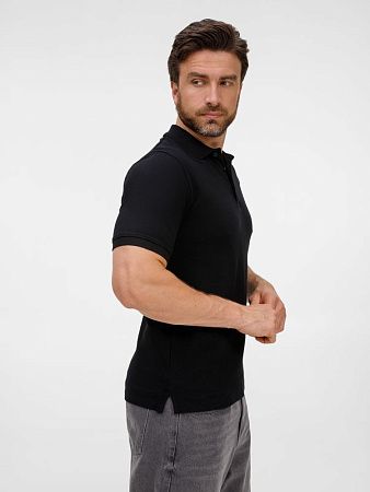 Рубашка поло унисекс Upswing, черная, размер S