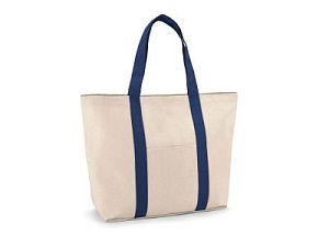 Сумка из 100% хлопка канва «VILLE», цвет: синий