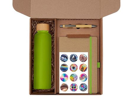 Набор «Wooden» с бутылкой, блокнотом, ручкой и подставкой для телефона 