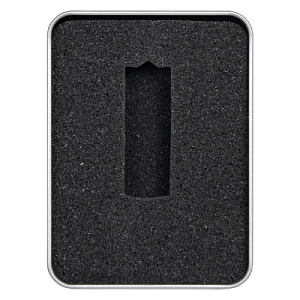 Футляр Twister для флеш накопителя металлический, размер 11,5*8,5 см, серебристый