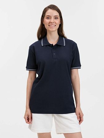 Рубашка поло Virma Stripes, темно-синяя, размер M