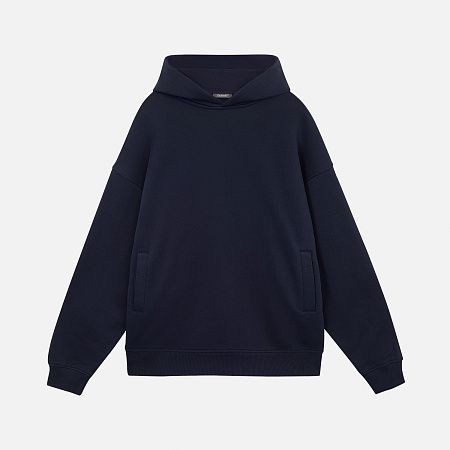 Худи оверсайз унисекс FUSION, темно-синий, размер XS/S