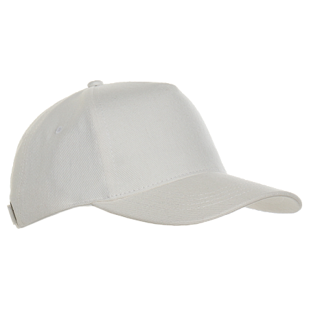 Бейсболка STAN 5 клиньев хлопок 330, 01, Молочный,  (11)  (56-58)