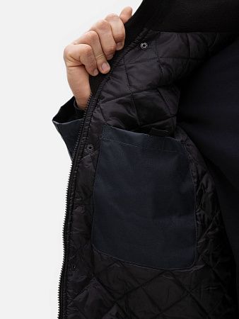 Куртка на стеганой подкладке Robyn, темно-синяя, размер 4XL