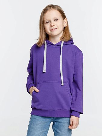Толстовка с капюшоном детская Kirenga Kids, фиолетовая, размер 14 лет (154-164 см)