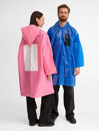 Дождевик-плащ CloudTime с печатью в один цвет на заказ