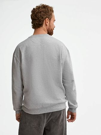 Свитшот унисекс Columbia, серый меланж, размер 4XL