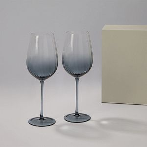 Подарочный набор 2 бокала для вина Мансера (Mancera) в серой коробке