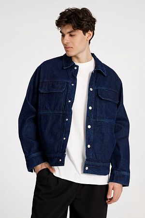Куртка джинсовая O2, темно-синяя, размер XS/S