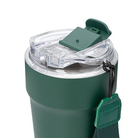 Термокружка вакуумная Monaco, темно-зеленая