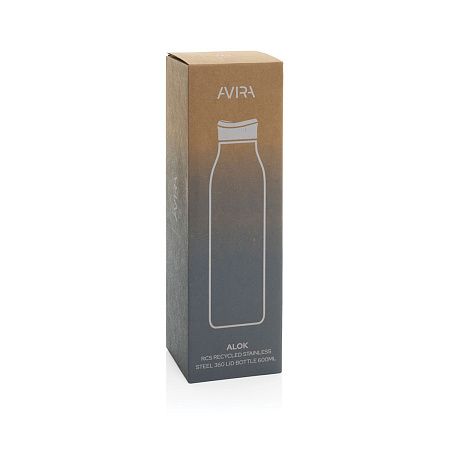 Термобутылка Avira Alok из переработанной стали RCS, 600 мл