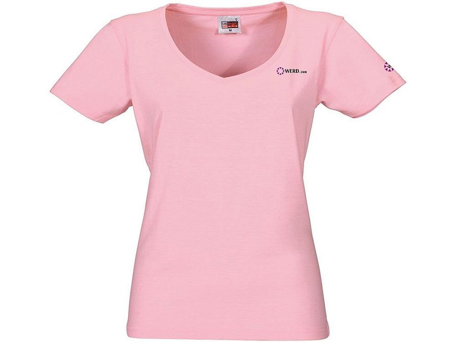 Футболка "Heavy Super Club" женская с V-образным вырезом под нанесение