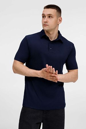 Рубашка поло унисекс Senti, темно-синяя, размер XXL