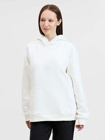 Худи унисекс оверсайз Songo, молочно-белое, размер XS/S