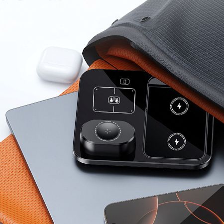 Беспроводная (15W) зарядная станция "Lift" с сенсорным подъёмным механизмом