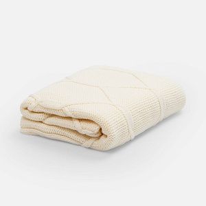 Плед Curve Verve, бежевый меланж