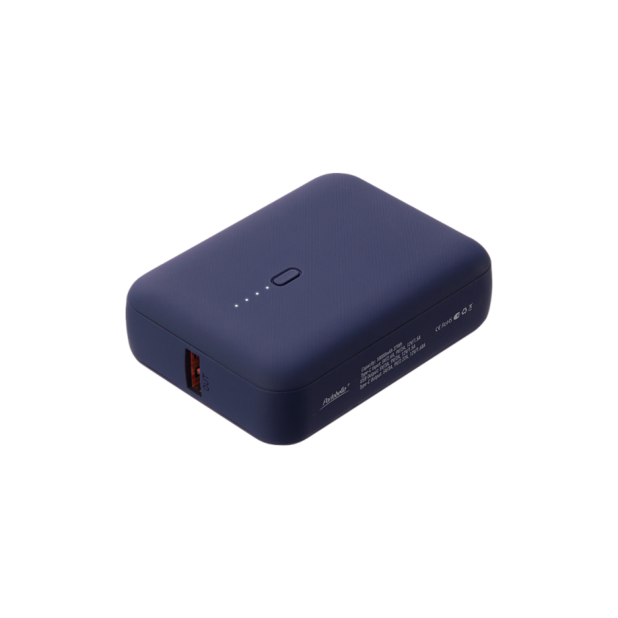 Внешний аккумулятор с функцией быстрой зарядки Формула (Formula) 10000 mAh, синий