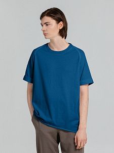 Футболка унисекс Vozduh 1.0, синяя под нанесение